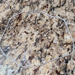 New 20 inch Silvertone necklace